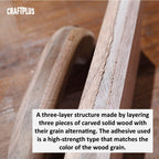 CRAFT PLUS Handmade Wooden Assist Handle for Jimny