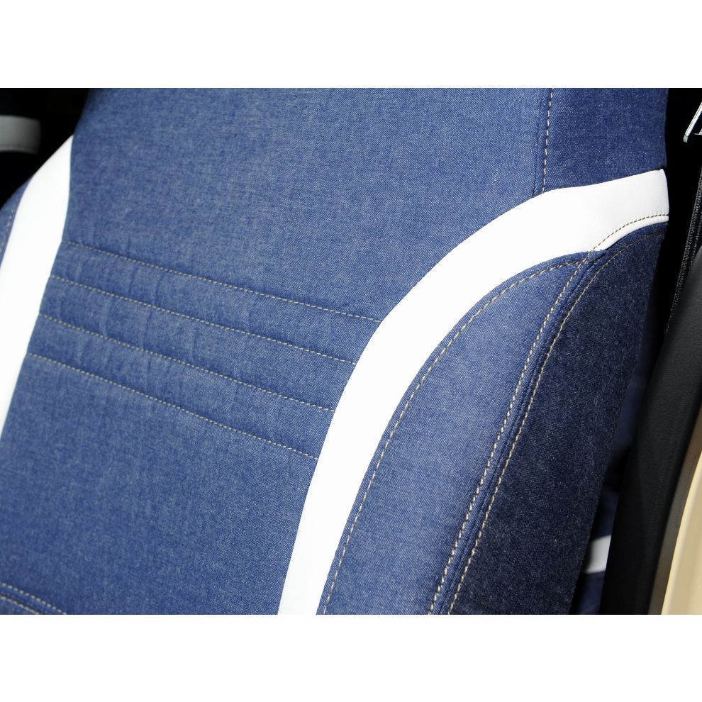 CRAFT PLUS Synthetic Leather Denim Seat Covers Jimny JB74 from