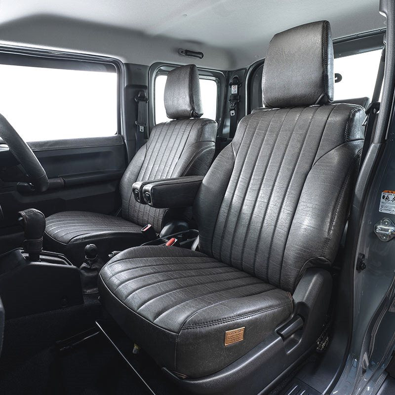 GRACE CRUM Vintage Synthetic Leather Seat Covers S Jimny JB74 Japan ...
