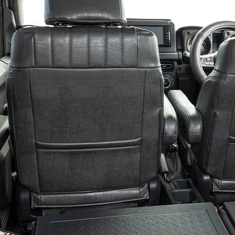 GRACE CRUM Vintage Synthetic Leather Seat Covers S Jimny JB74 Japan ...