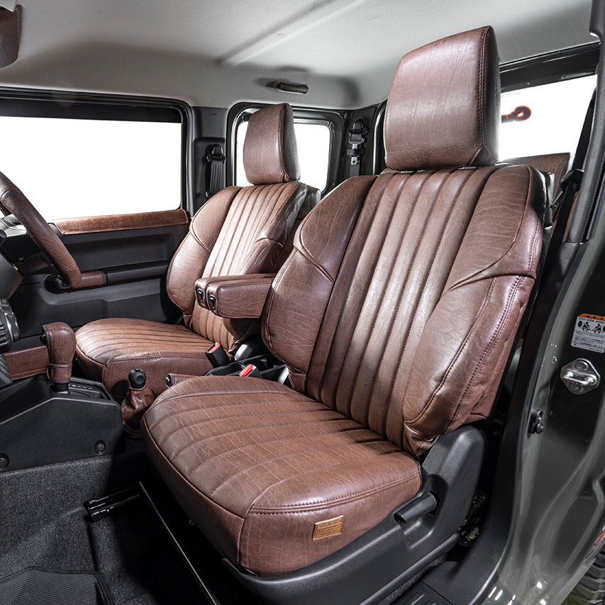 GRACE Vintage Synthetic Leather Sport Seat Covers S Jimny JB74 Japan ...