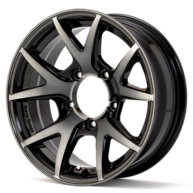 SHOWA GARAGE INSPIRE X Polished Black 16" Wheels for Jimny