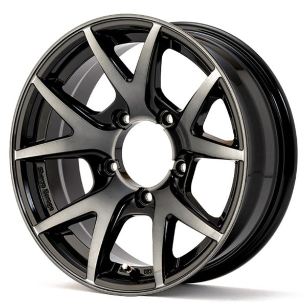 SHOWA GARAGE INSPIRE X Polished Black 16" Wheels for Jimny
