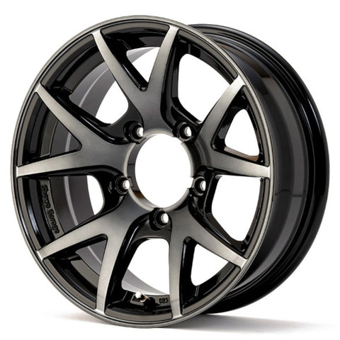 SHOWA GARAGE INSPIRE X Polished Black 16" Wheels for Jimny