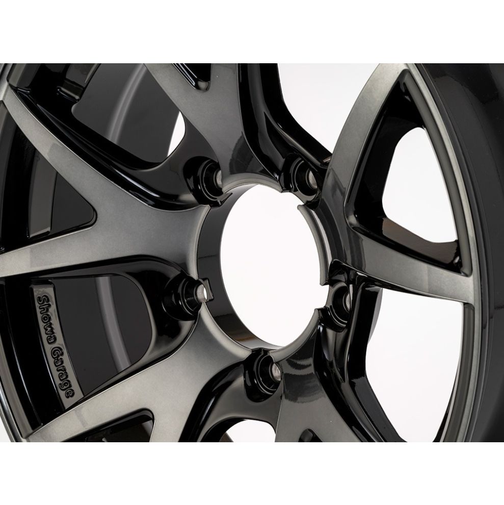 SHOWA GARAGE INSPIRE X Polished Black 16" Wheels for Jimny