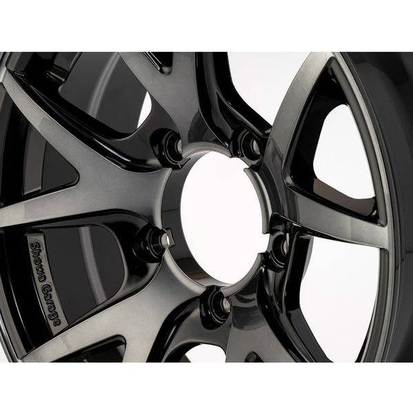 SHOWA GARAGE INSPIRE X Polished Black 16" Wheels for Jimny