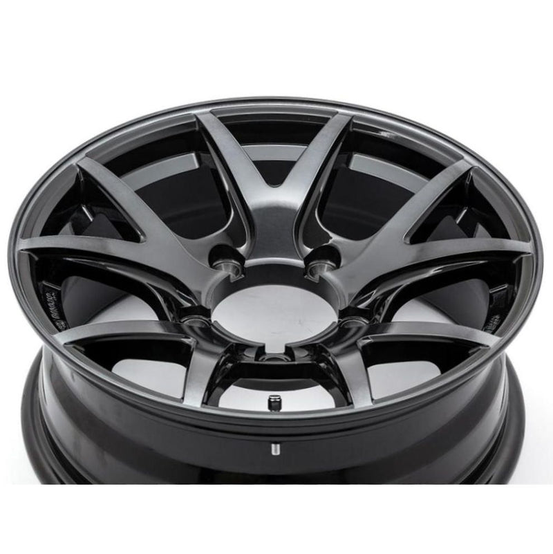 SHOWA GARAGE INSPIRE X Polished Black 16" Wheels for Jimny
