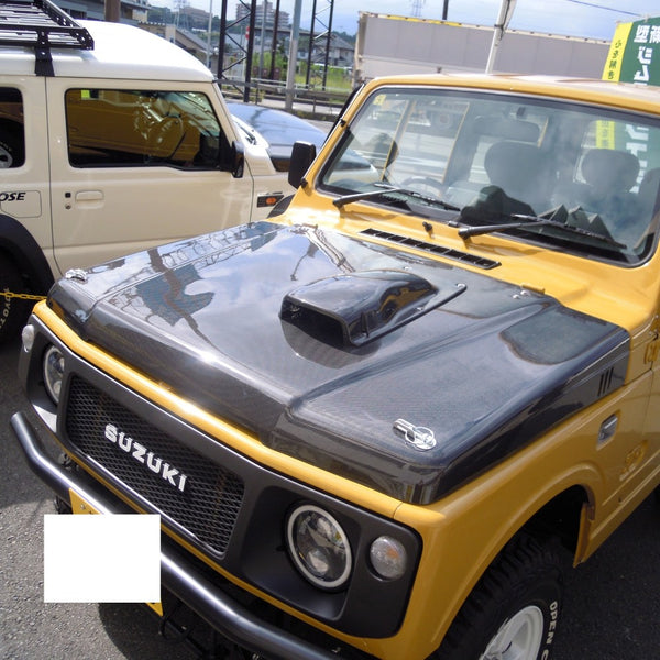 RV4 WILD GOOSE Carbon FRP Hood Jimny JA22, 12 JDM (1995-1998)