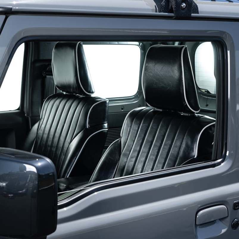 SHOWA GARAGE Antique Leather Seat Covers with Piping Jimny (2018-ON)