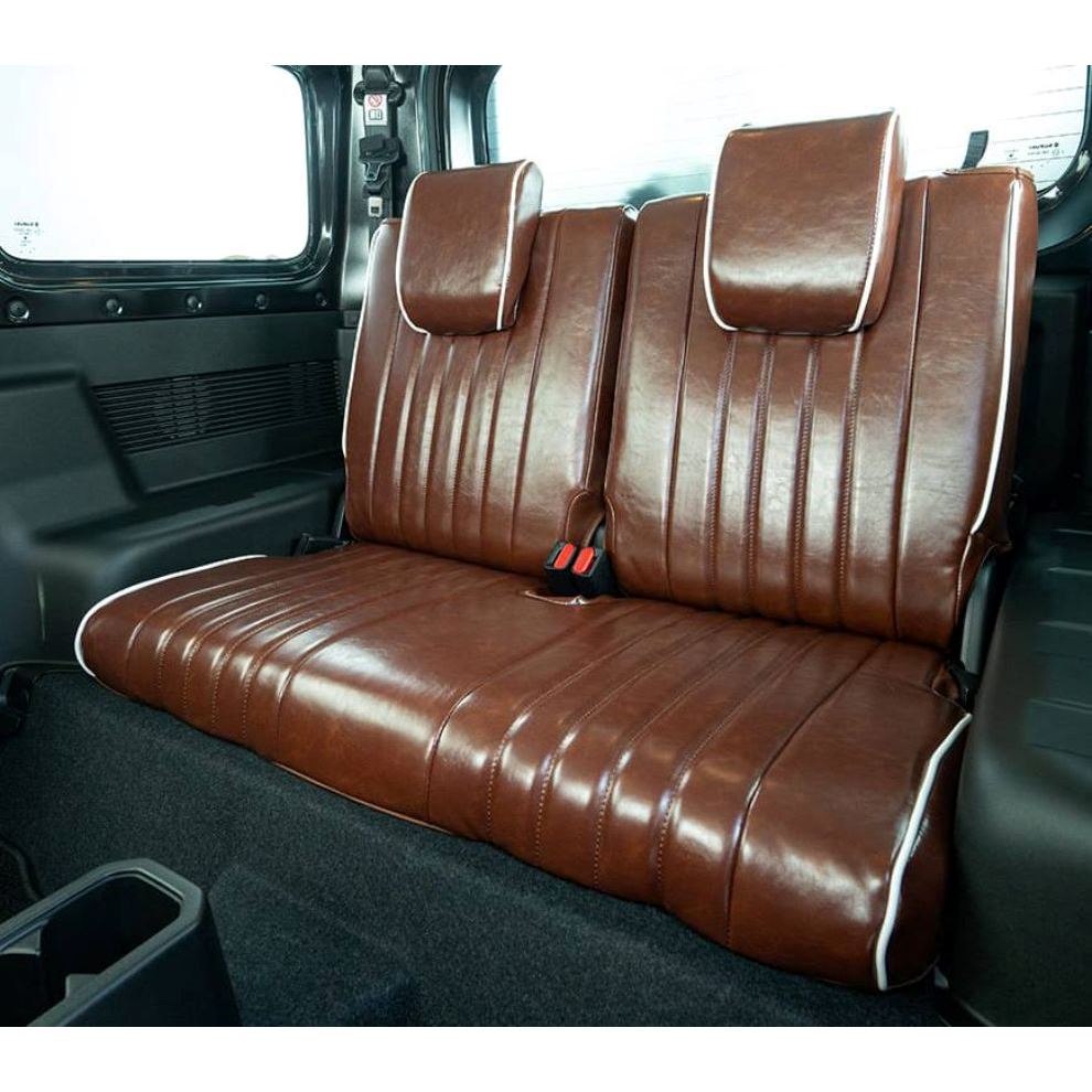 SHOWA GARAGE Antique Leather Seat Covers with Piping Jimny (2018-ON)