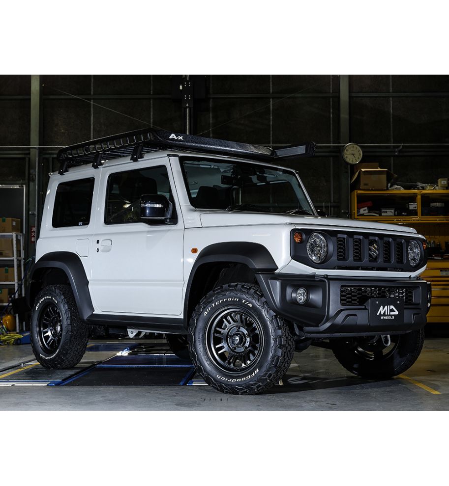 MID NITRO POWER M16 ASSAULT Semi-glossy Black 16" Wheels for Jimny