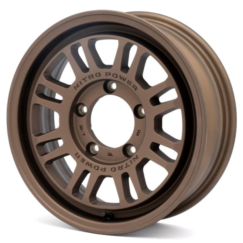 MID NITRO POWER M16 ASSAULT Matte Bronze 16" Wheels for Jimny