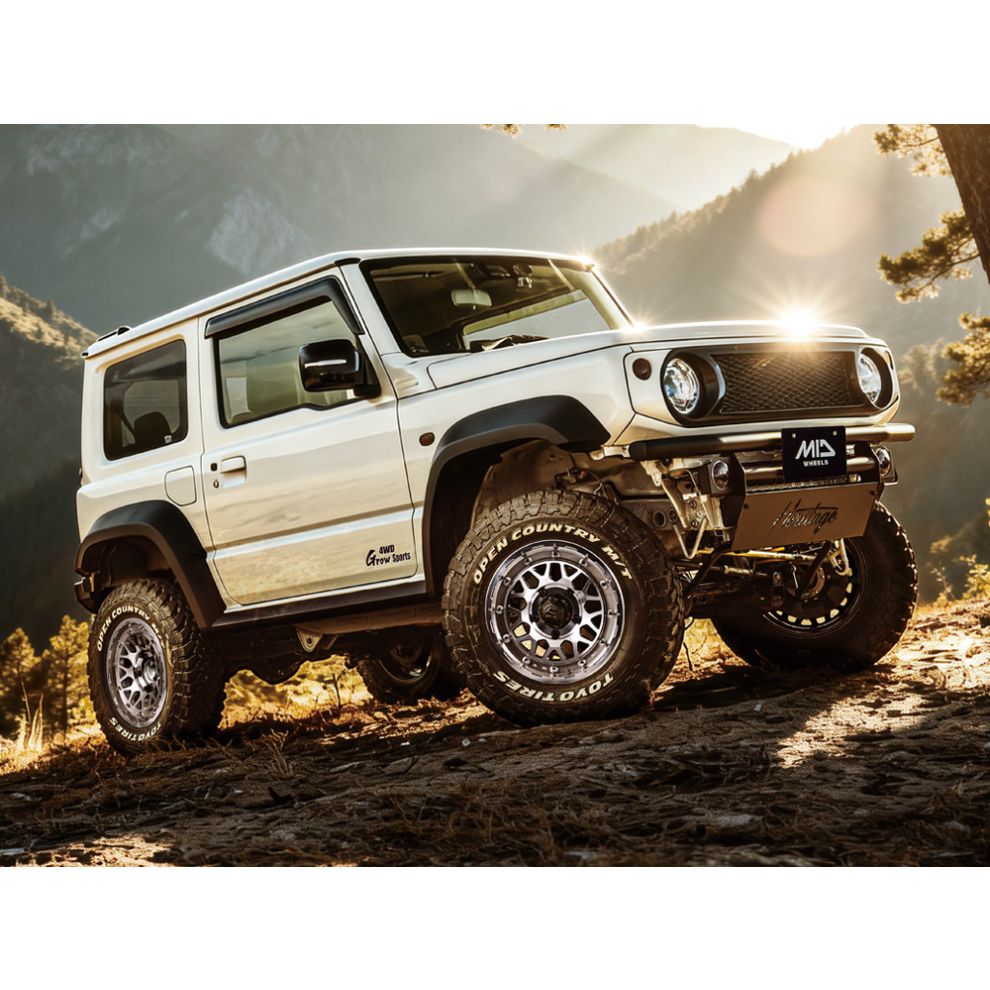 MID NITRO POWER M29 STINGER Hyper Silver 16" Wheels for Jimny