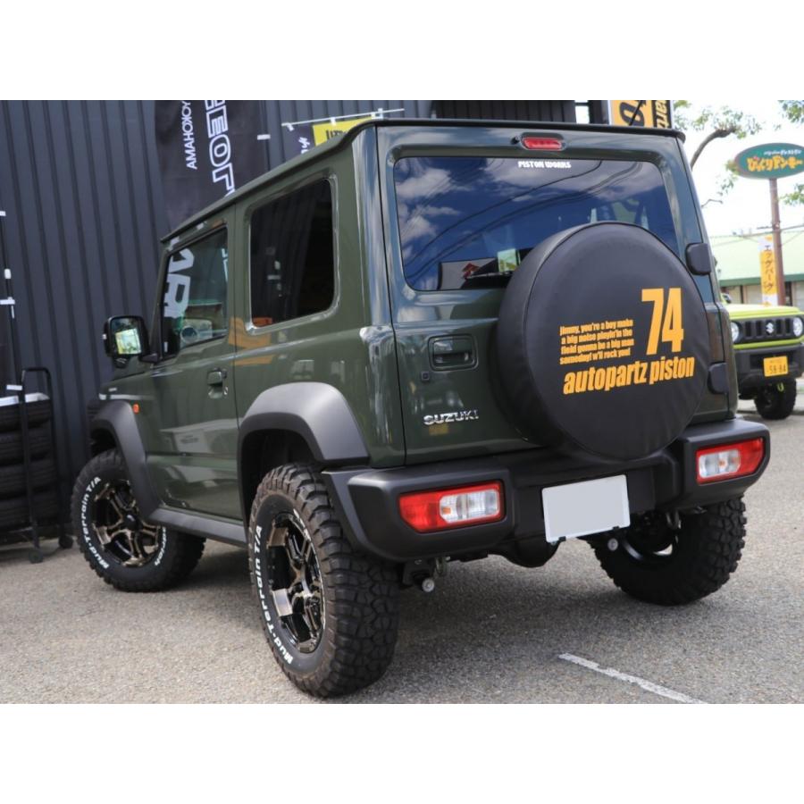 PISTON WORKS Spare Tire Cover with Jimny Model Number