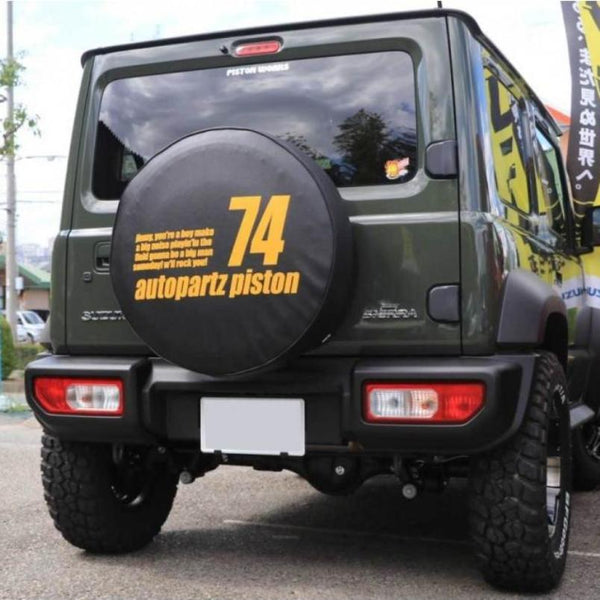 PISTON WORKS Spare Tire Cover with Jimny Model Number