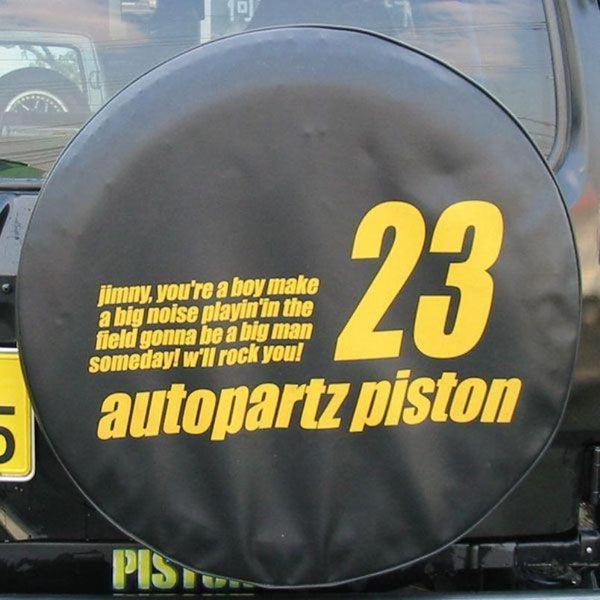PISTON WORKS Spare Tire Cover with Jimny Model Number