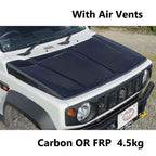 RV4 WILD GOOSE Carbon FRP Trial Bonnet with Air Vents Jimny (2018-ON)