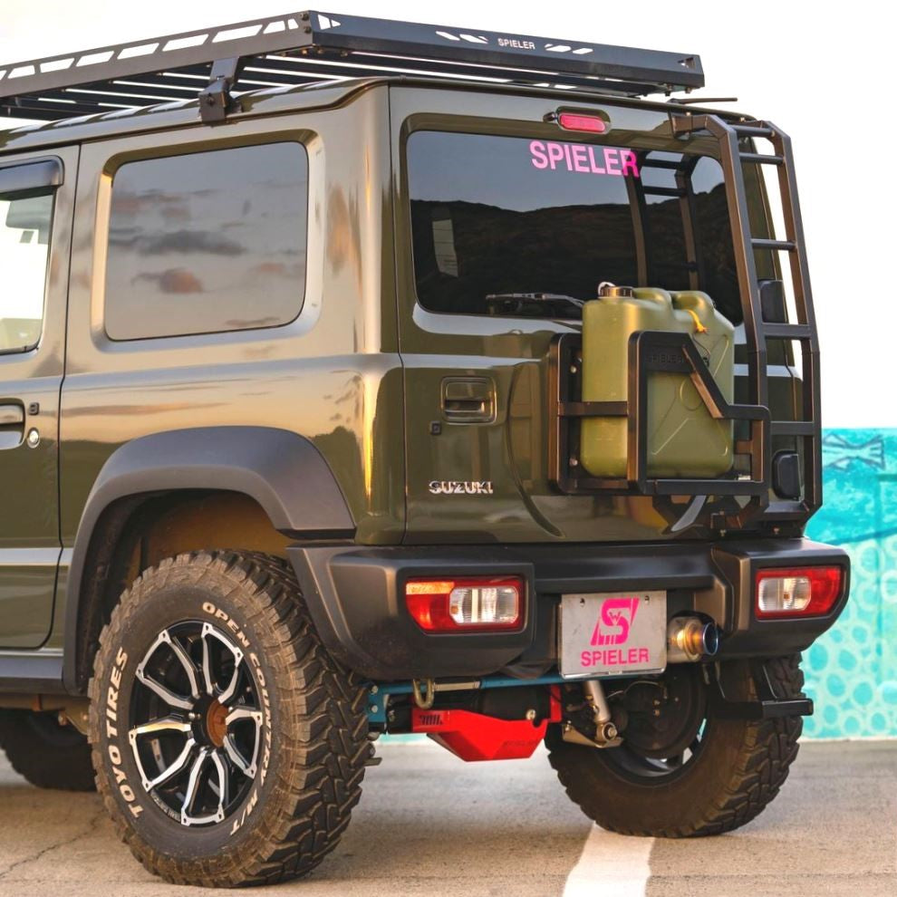 Jimny Rear Ladder SPIELER Steel Rear Under Step Ladder Jimny JB74 Heavy-duty Japan ...