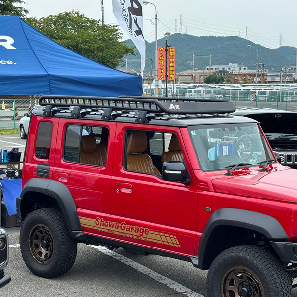 SHOWA GARAGE Rain Gutter Roof Rack LL-size Wide for Jimny JC74 (2025-ON)