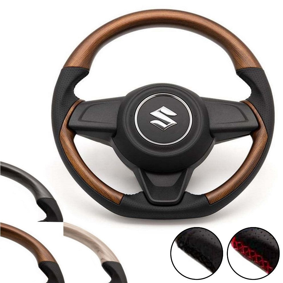SHOWA GARAGE Leather Combination Steering Wheel Matte Jimny (2018-ON)