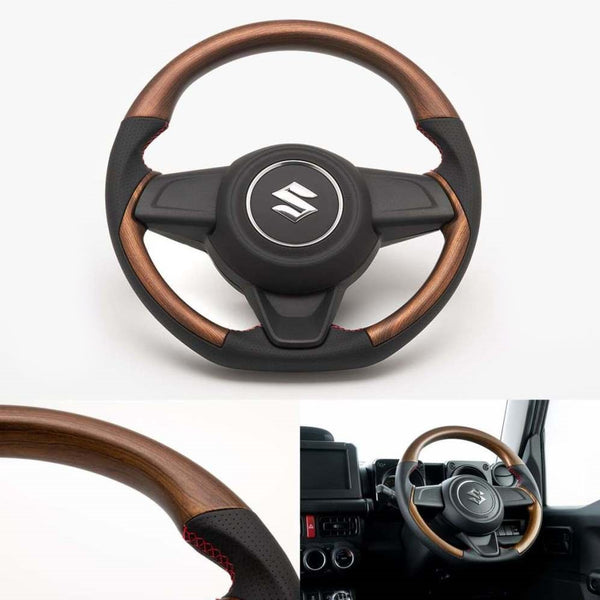 SHOWA GARAGE Leather Combination Steering Wheel Matte Jimny JB74 (2018-ON)