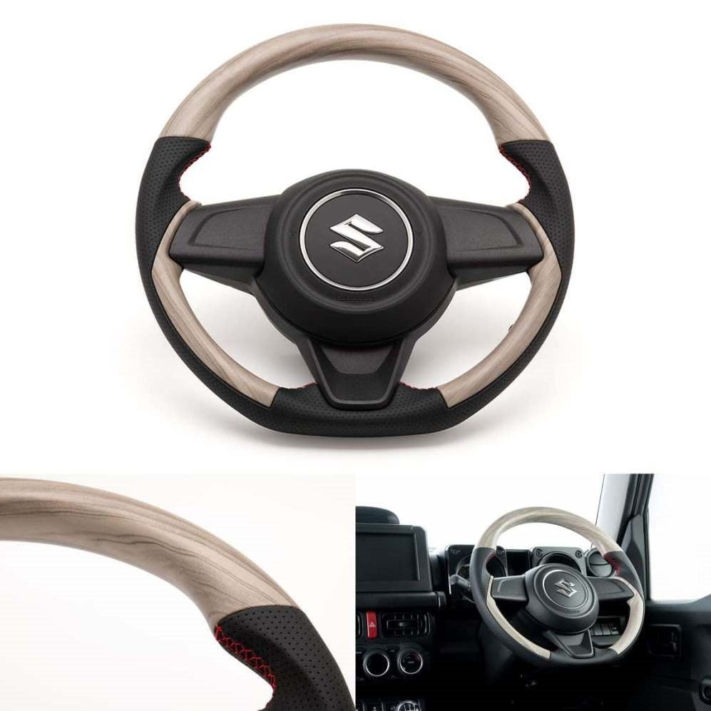 SHOWA GARAGE Leather Combination Steering Wheel Matte Jimny (2018-ON)