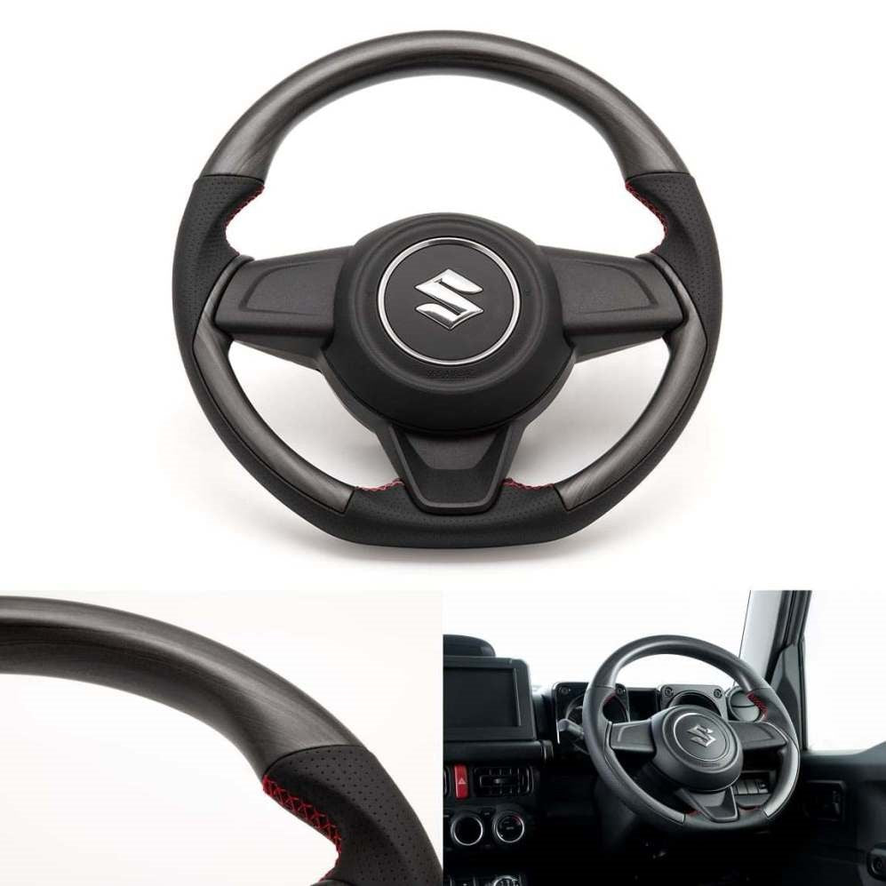 SHOWA GARAGE Leather Combination Steering Wheel Matte Jimny (2018-ON)