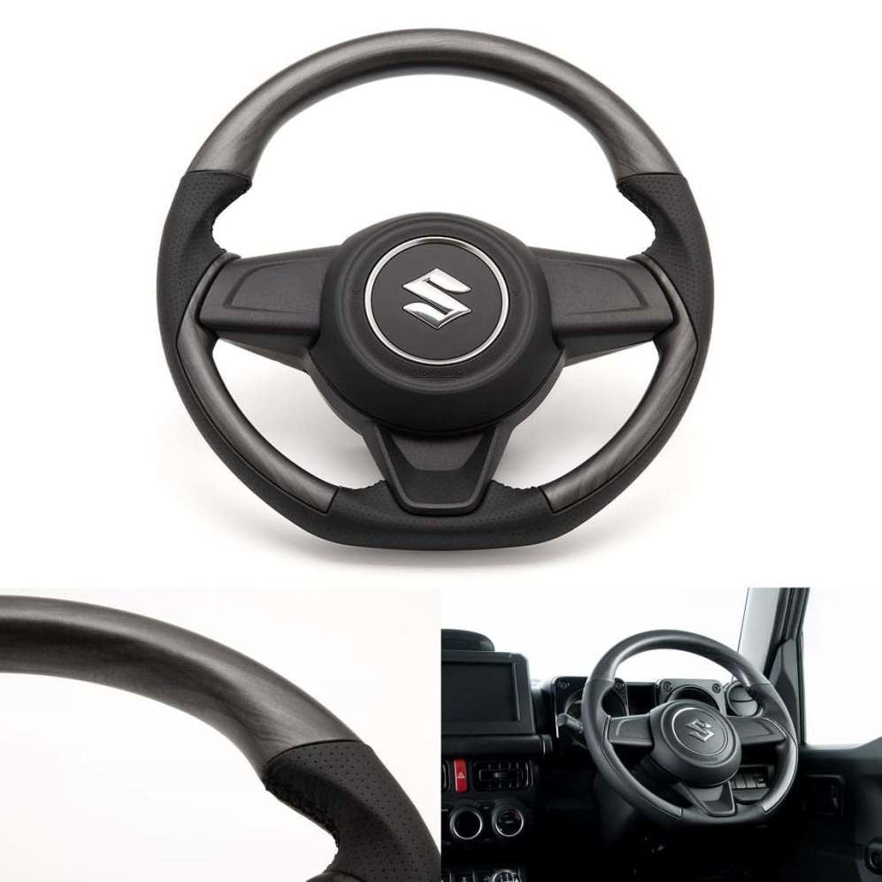 SHOWA GARAGE Leather Combination Steering Wheel Matte Jimny (2018-ON)