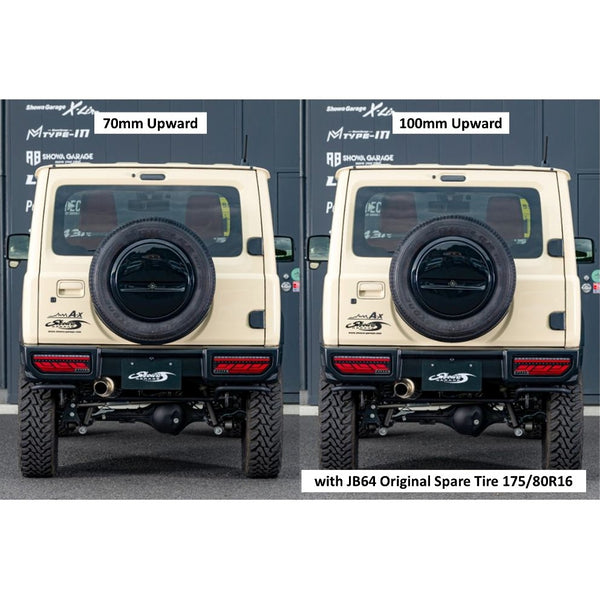 SHOWA GARAGE Spare Tire Upward Relocation Stays Jimny (2018-ON)