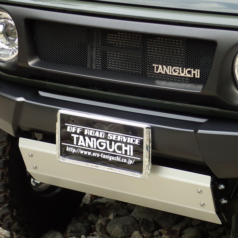 TANIGUCHI Stainless Steel Emblem with Mounting Bolts 16x3cm