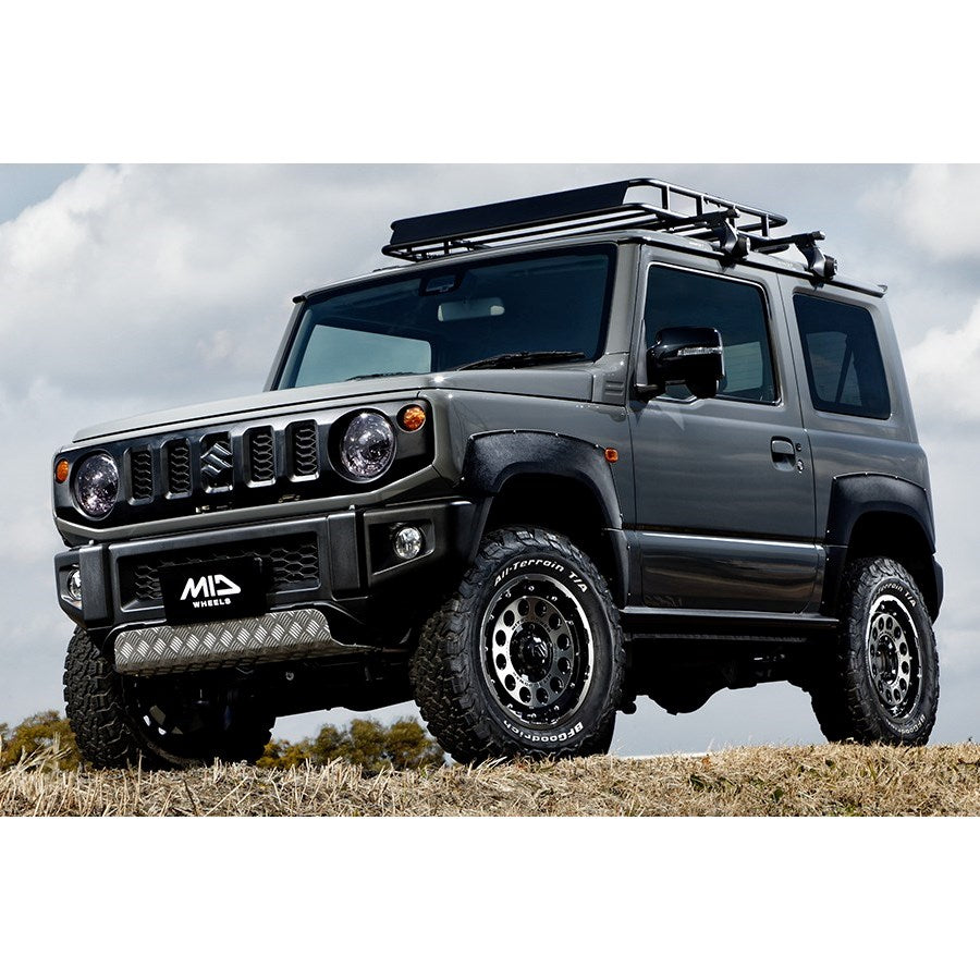 MID NITRO POWER H12 SHOTGUN Barrel Black 16" Wheels for Jimny