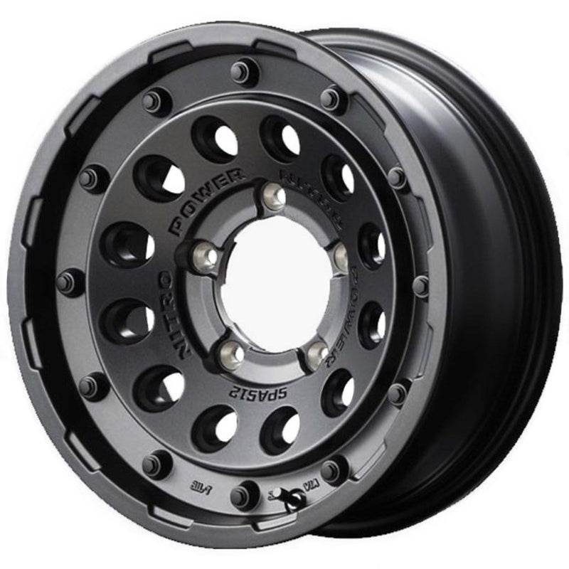 MID NITRO POWER H12 SHOTGUN Barrel Black 15" Wheels for Jimny