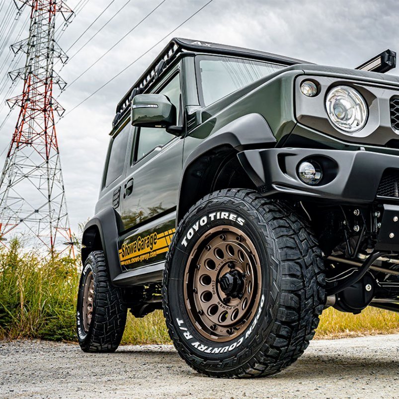MID NITRO POWER H12 SHOTGUN Matte Bronze 16" Wheels for Jimny