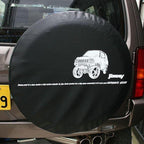 PISTON WORKS Spare Tire Cover with Jimny JB23 Illustration