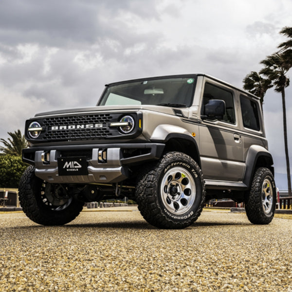 MID Garcia Palm8 SEMI GLOSS BLACK 16" Wheels for Jimny
