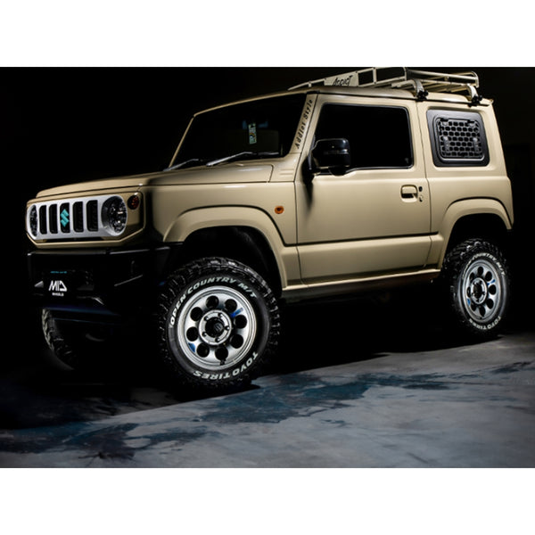 MID Garcia Palm8 SEMI GLOSS BLACK 16" Wheels for Jimny