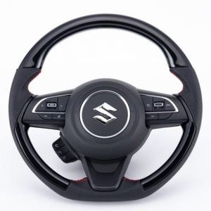 SHOWA GARAGE Leather Combination Steering Wheel Glossy Jimny JB74 (2018-ON)