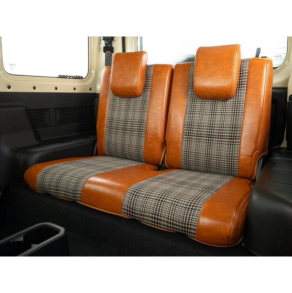 SHOWA GARAGE Premium Leather Glen Plaid Seat Covers Jimny JB74 (2018-ON)