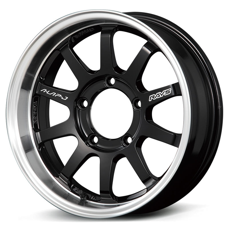 RAYS A-LAP-J Black Rim 16" Forged Wheels for Jimny