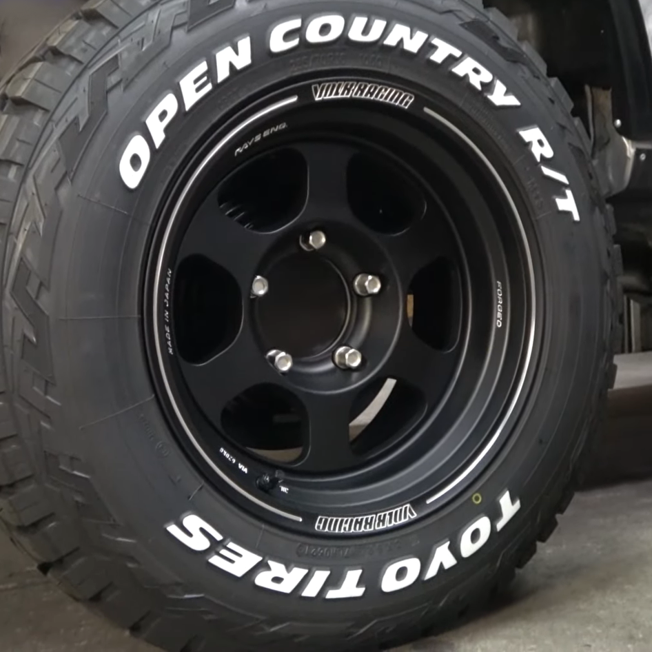 RAYS VOLK RACING TE37XT Matte Black 16" Forged Wheels for Jimny