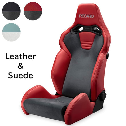 RECARO SR-S UT100 Leather & Suede Reclining Sport Seat