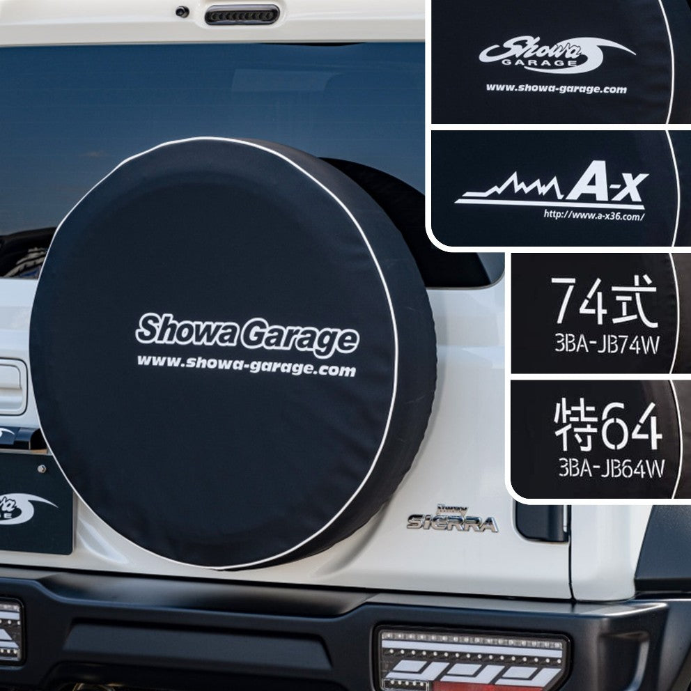 SHOWA GARAGE Spare Tire Cover with Logo or Jimny Model Number