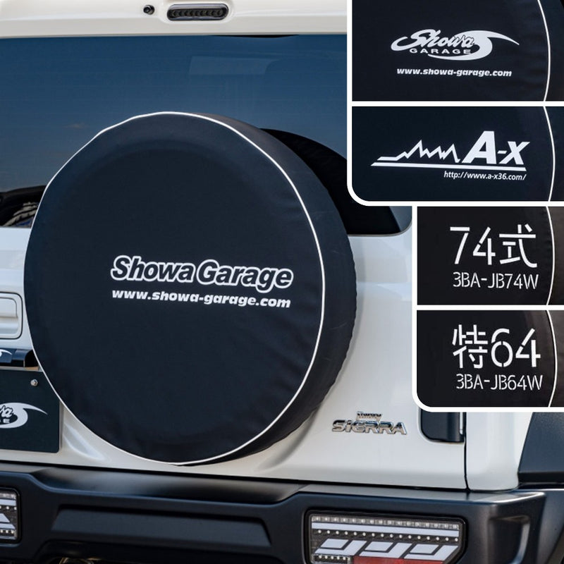 SHOWA GARAGE Spare Tire Cover with Logo or Jimny Model Number