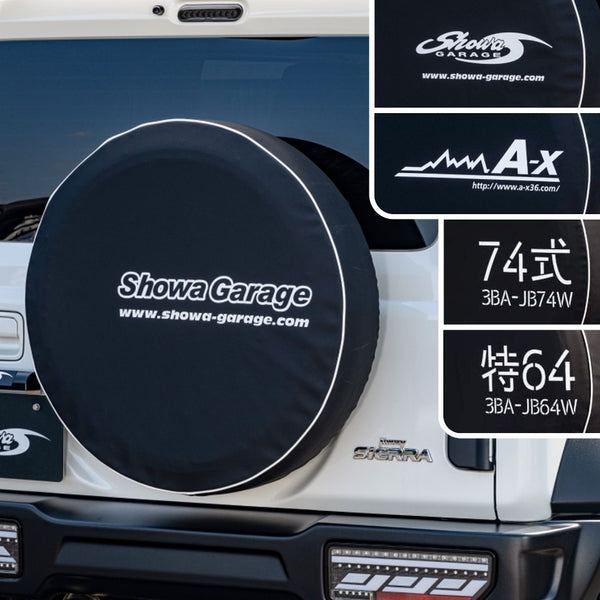 SHOWA GARAGE Spare Tire Cover with Logo or Jimny Model Number