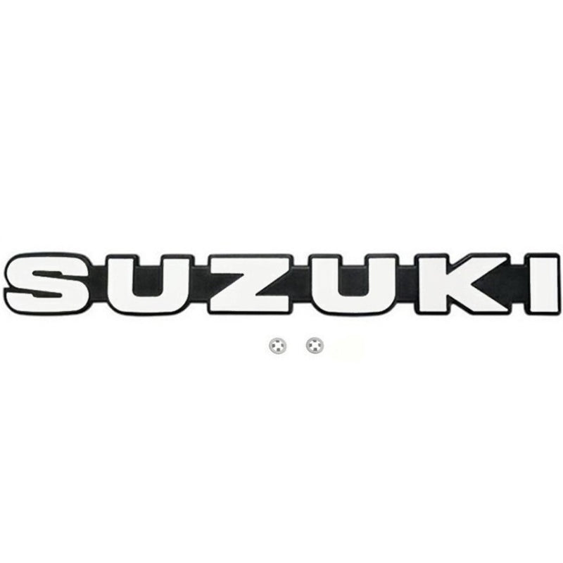 SUZUKI Print Letters Emblem with Mounting Bolts 29x3cm