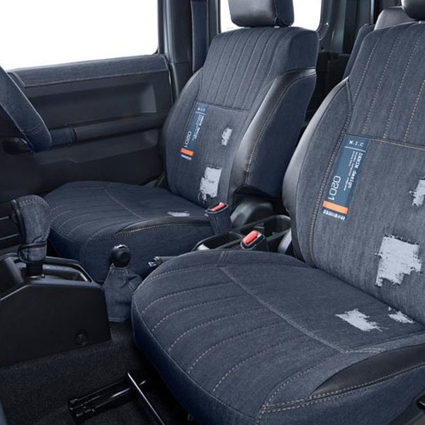 GRACE Denim Seat Belt Buckle Covers