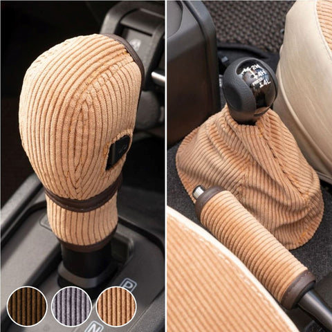 GRACE Corduroy Shift Knob Grip and Boot Covers Jimny JB74 (2018-ON) AT