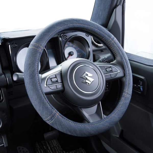 GRACE Denim Steering Wheel Cover