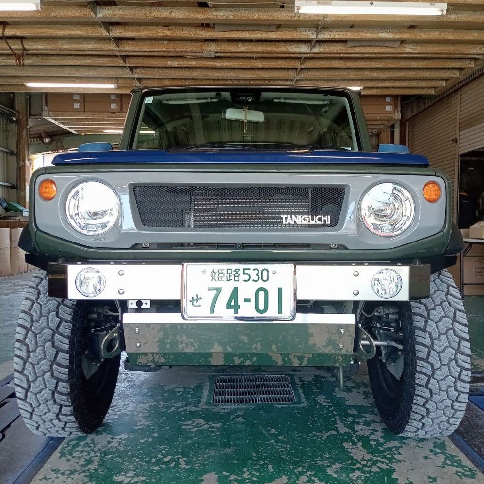 TANIGUCHI Square Stainless Steel Front Bumper Jimny JB74 2018-ON
