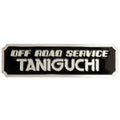 TANIGUCHI Stainless Steel Logo Plate 7x2cm